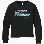 Folsom Lake Falcons BELLA+CANVAS Youth 6-Ounce Heavyweight Long Sleeve Tee Front Thumbnail