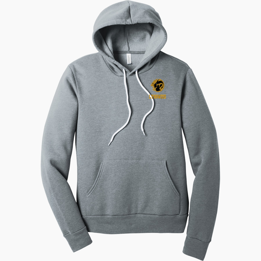 LYNNWOOD HIGH SCHOOL ROYALS <span class="pdp-name-mascot">LYNNWOOD ROYALS</span> BELLA+CANVAS Unisex Sponge Fleece Pullover Hoodie
