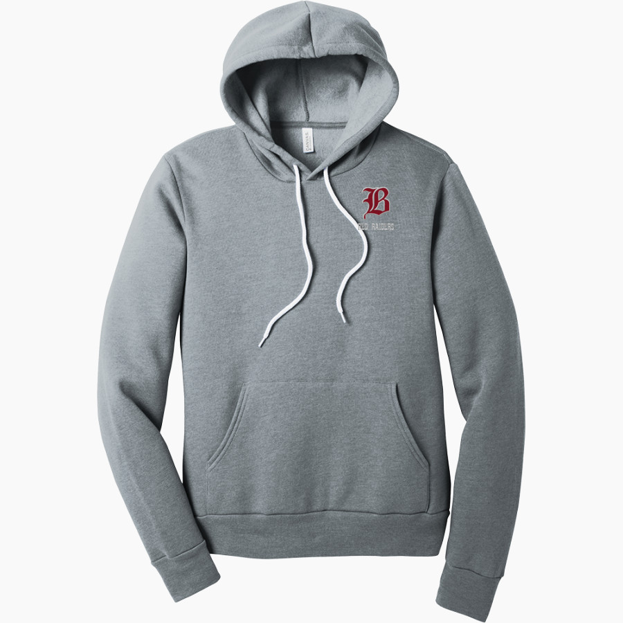 Baylor School Red Raiders BELLA+CANVAS Unisex Sponge Fleece Pullover Hoodie