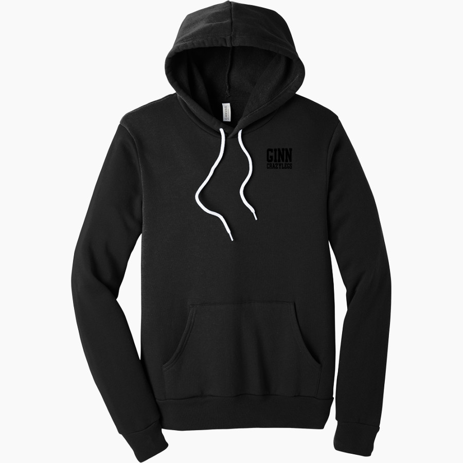 GINN ACADEMY CRAZYLEGS <span class="pdp-name-mascot">GINN CRAZYLEGS</span> BELLA+CANVAS Unisex Sponge Fleece Pullover Hoodie