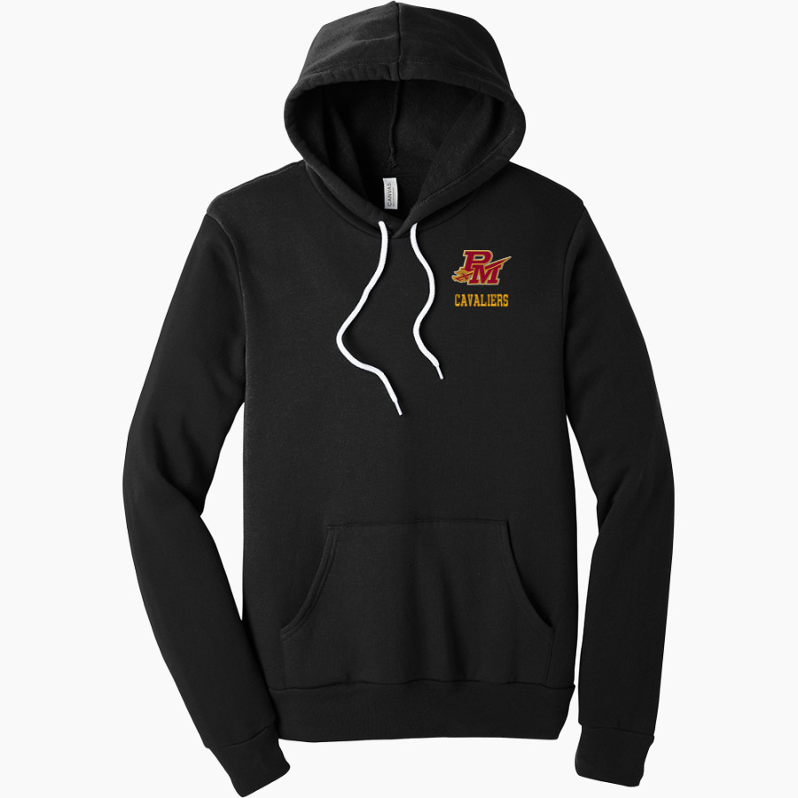 PURCELL MARIAN CAVALIERS official sideline store BELLA+CANVAS Unisex Sponge Fleece Pullover Hoodie