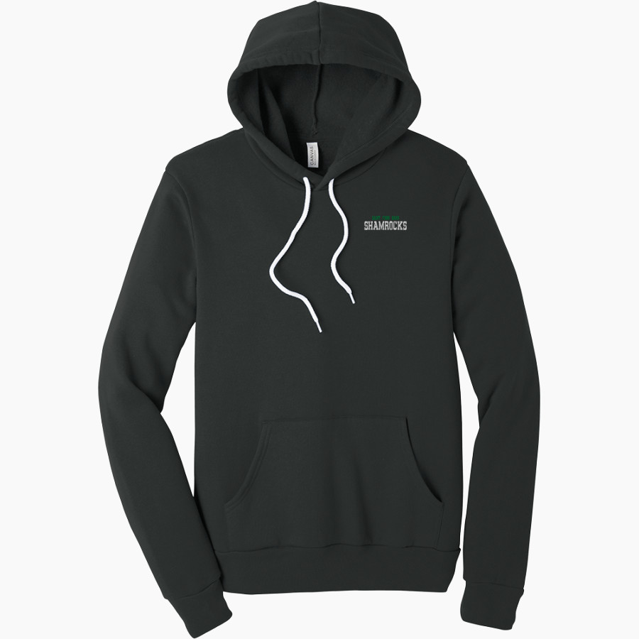 Saint Finn Barr Shamrocks <span class="pdp-name-mascot">Saint Finn Barr Catholic School Shamrocks</span> BELLA+CANVAS Unisex Sponge Fleece Pullover Hoodie