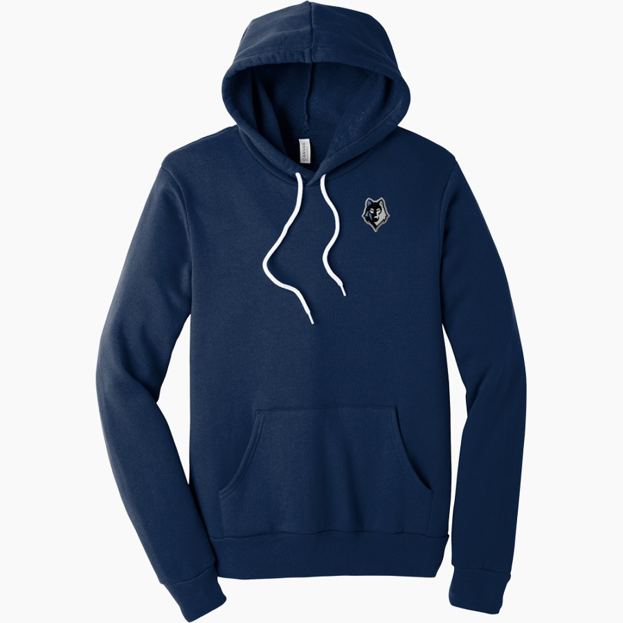 Renzulli Academy Wolves official online store <span class="pdp-name-mascot">Renzulli Wolves</span> BELLA+CANVAS Unisex Sponge Fleece Pullover Hoodie