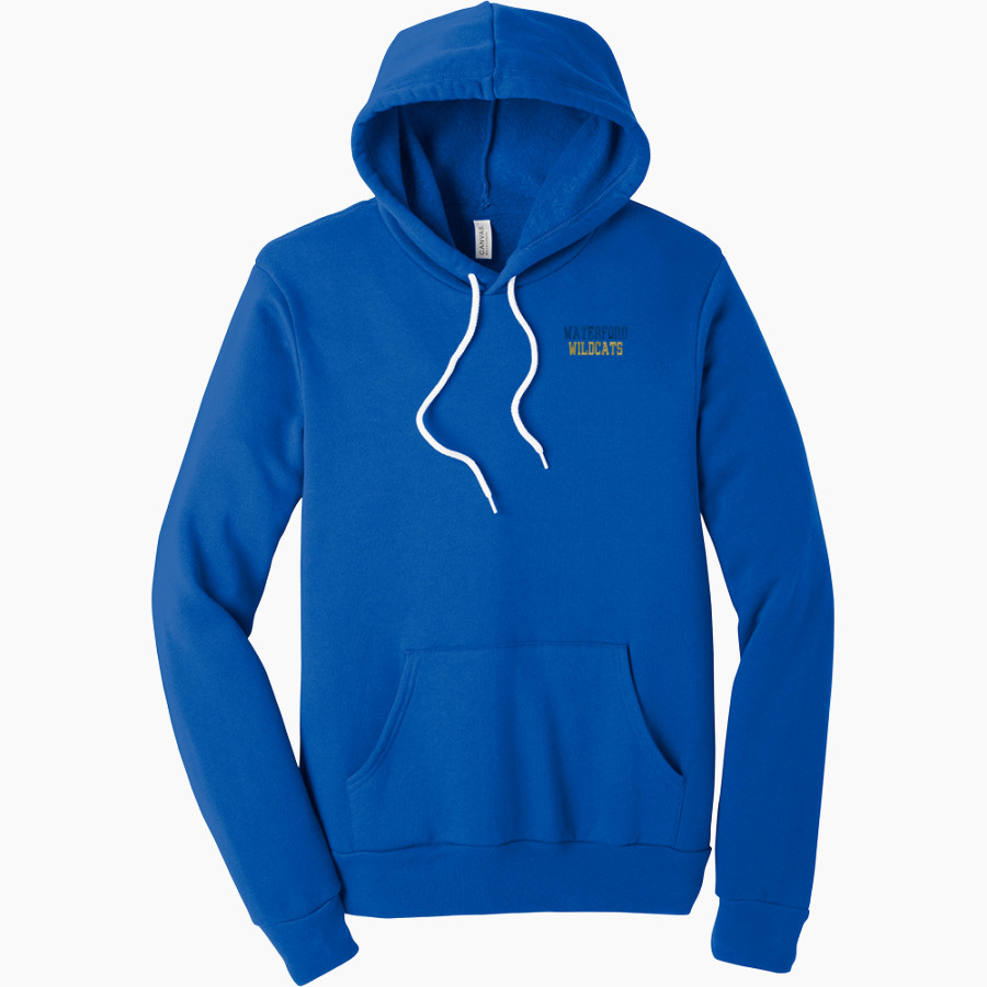 WATERFORD HIGH SCHOOL WILDCATS <span class="pdp-name-mascot">WATERFORD WILDCATS</span> BELLA+CANVAS Unisex Sponge Fleece Pullover Hoodie