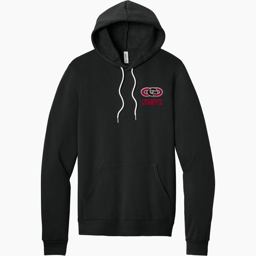 CLARION-GOLDFIELD-DOWS HIGH SCHOOL COWBOYS <span class="pdp-name-mascot">CLARION - GOLDFIELD COWBOYS</span> BELLA+CANVAS Unisex Sponge Fleece Pullover Hoodie