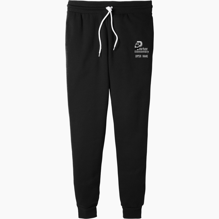 Porter Pandas official sideline store <span class="pdp-name-mascot">Porter Elementary School Pandas</span> Bella+Canvas Unisex Jogger Sweatpants
