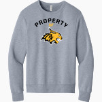 RIO HONDO HIGH SCHOOL BOBCATS <span class="pdp-name-mascot">RIO HONDO BOBCATS</span> BELLA+CANVAS Unisex Sponge Fleece Classic Crewneck Sweatshirt Front Thumbnail