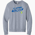 St. Anthony School <span class="pdp-name-mascot">St. Anthony School</span> BELLA+CANVAS Unisex Sponge Fleece Classic Crewneck Sweatshirt Front Thumbnail