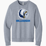 WILLIAMSON HIGH SCHOOL WARRIORS BELLA+CANVAS Unisex Sponge Fleece Classic Crewneck Sweatshirt Front Thumbnail