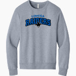 Lomega Raiders <span class="pdp-name-mascot">Lomega Raiders</span> BELLA+CANVAS Unisex Sponge Fleece Classic Crewneck Sweatshirt Front Thumbnail