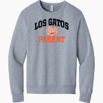 LOS GATOS HIGH SCHOOL WILDCATS <span class="pdp-name-mascot">LOS GATOS WILDCATS</span> BELLA+CANVAS Unisex Sponge Fleece Classic Crewneck Sweatshirt Front Thumbnail