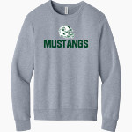 Mounds View Mustangs <span class="pdp-name-mascot">Mounds View Mustangs</span> BELLA+CANVAS Unisex Sponge Fleece Classic Crewneck Sweatshirt Front Thumbnail