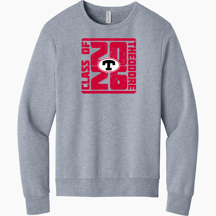 THEODORE HIGH SCHOOL BOBCATS <span class="pdp-name-mascot">THEODORE BOBCATS</span> BELLA+CANVAS Unisex Sponge Fleece Classic Crewneck Sweatshirt