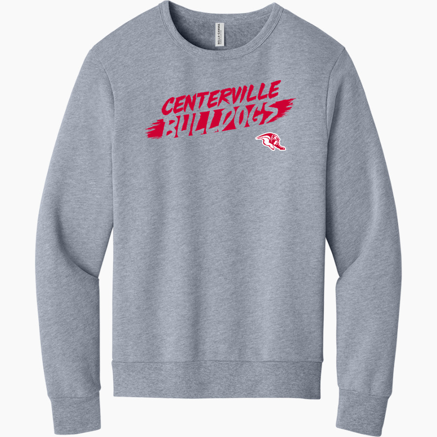 CENTERVILLE HIGH SCHOOL BULLDOGS <span class="pdp-name-mascot">CENTERVILLE BULLDOGS</span> BELLA+CANVAS Unisex Sponge Fleece Classic Crewneck Sweatshirt