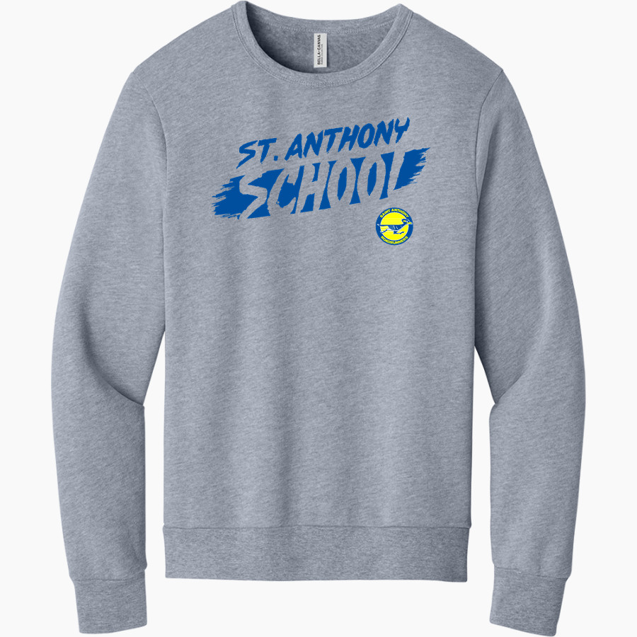 St. Anthony School <span class="pdp-name-mascot">St. Anthony School</span> BELLA+CANVAS Unisex Sponge Fleece Classic Crewneck Sweatshirt