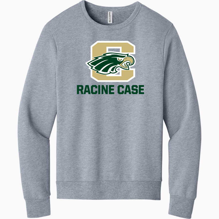 Racine Case Eagles <span class="pdp-name-mascot">Racine Case Eagles</span> BELLA+CANVAS Unisex Sponge Fleece Classic Crewneck Sweatshirt