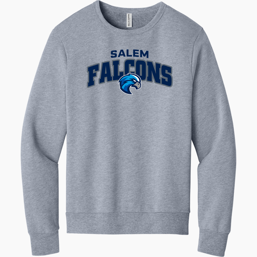 Salem Falcons <span class="pdp-name-mascot">Salem School District Falcons</span> BELLA+CANVAS Unisex Sponge Fleece Classic Crewneck Sweatshirt