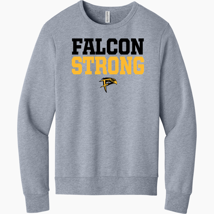 Fannindel Falcons <span class="pdp-name-mascot">Fannindel Falcons</span> BELLA+CANVAS Unisex Sponge Fleece Classic Crewneck Sweatshirt