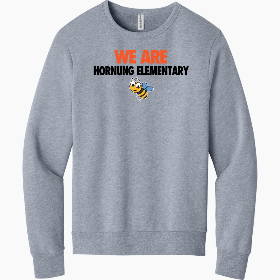 Hornung Elementary Hornets BELLA+CANVAS Unisex Sponge Fleece Classic Crewneck Sweatshirt