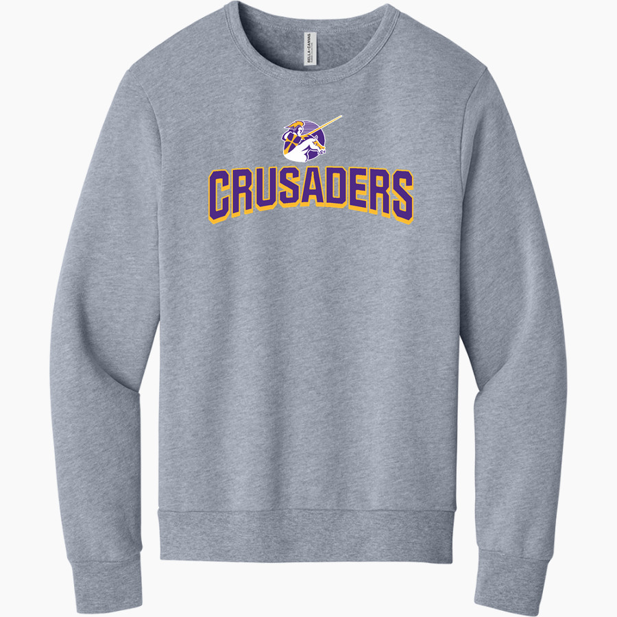 LANCASTER CATHOLIC HIGH SCHOOL CRUSADERS <span class="pdp-name-mascot">LANCASTER CRUSADERS</span> BELLA+CANVAS Unisex Sponge Fleece Classic Crewneck Sweatshirt