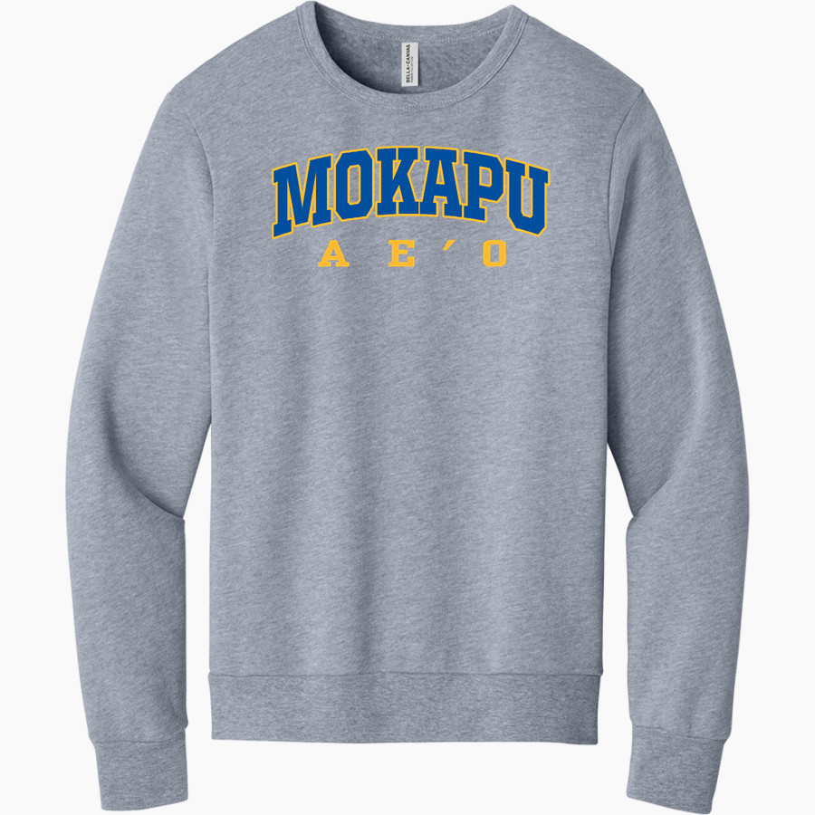 Mokapu Ae'o <span class="pdp-name-mascot">Mōkapu Elementary Ae'o</span> BELLA+CANVAS Unisex Sponge Fleece Classic Crewneck Sweatshirt