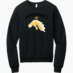 ISABELLA HIGH SCHOOL MUSTANGS <span class="pdp-name-mascot">ISABELLA MUSTANGS</span> BELLA+CANVAS Unisex Sponge Fleece Classic Crewneck Sweatshirt Front Thumbnail