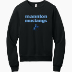 Mannion Mustangs <span class="pdp-name-mascot">Mannion Mustangs</span> BELLA+CANVAS Unisex Sponge Fleece Classic Crewneck Sweatshirt Front Thumbnail