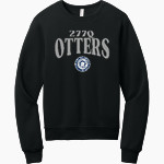 277Q Otters <span class="pdp-name-mascot">277Q - The Riverview School Otters</span> BELLA+CANVAS Unisex Sponge Fleece Classic Crewneck Sweatshirt Front Thumbnail