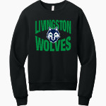 LIVINGSTON COLLEGIATE ACADEMY Wolves BELLA+CANVAS Unisex Sponge Fleece Classic Crewneck Sweatshirt Front Thumbnail