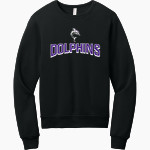 Bergman Dolphins BELLA+CANVAS Unisex Sponge Fleece Classic Crewneck Sweatshirt Front Thumbnail