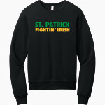 St. Patrick Fightin' Irish <span class="pdp-name-mascot">St. Patrick Fightin' Irish Men</span> BELLA+CANVAS Unisex Sponge Fleece Classic Crewneck Sweatshirt Front Thumbnail