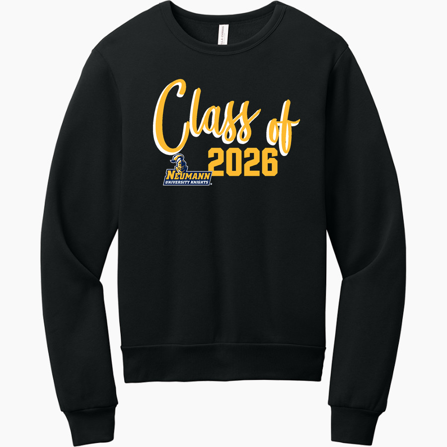Neumann Knights <span class="pdp-name-mascot">NEUMANN UNIVERSITY KNIGHTS</span> BELLA+CANVAS Unisex Sponge Fleece Classic Crewneck Sweatshirt