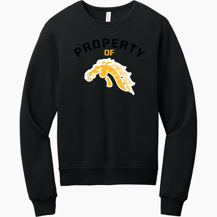 ISABELLA HIGH SCHOOL MUSTANGS <span class="pdp-name-mascot">ISABELLA MUSTANGS</span> BELLA+CANVAS Unisex Sponge Fleece Classic Crewneck Sweatshirt