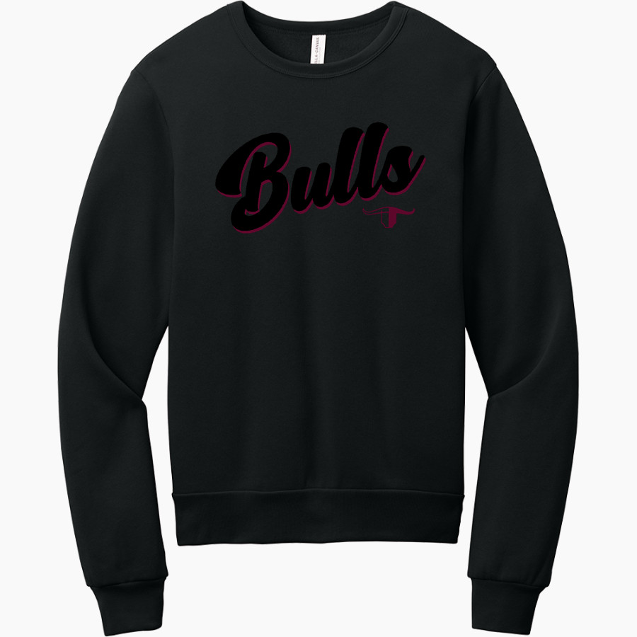 PARKER SCHOOL BULLS <span class="pdp-name-mascot">PARKER BULLS</span> BELLA+CANVAS Unisex Sponge Fleece Classic Crewneck Sweatshirt