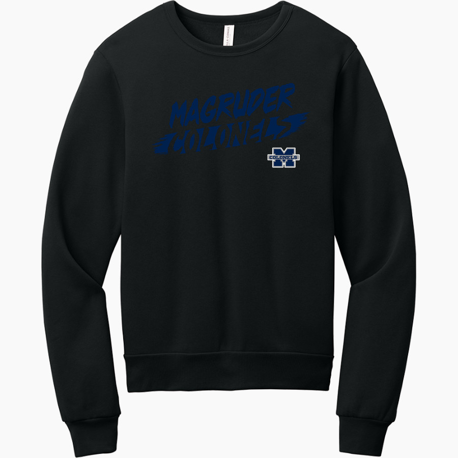 MAGRUDER HIGH SCHOOL COLONELS <span class="pdp-name-mascot">MAGRUDER COLONELS</span> BELLA+CANVAS Unisex Sponge Fleece Classic Crewneck Sweatshirt