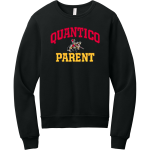 QUANTICO HIGH SCHOOL WARRIORS <span class="pdp-name-mascot">QUANTICO WARRIORS</span> BELLA+CANVAS Unisex Sponge Fleece Classic Crewneck Sweatshirt Front Thumbnail