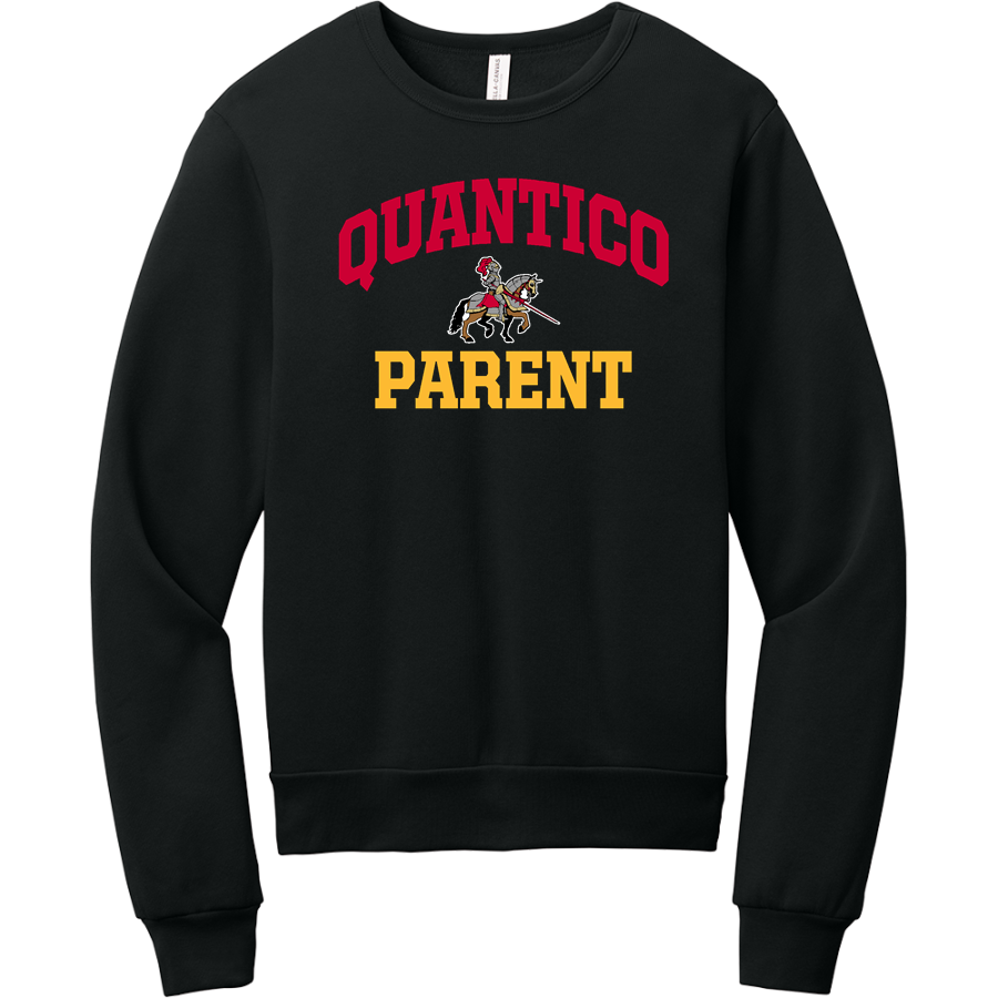 QUANTICO HIGH SCHOOL WARRIORS <span class="pdp-name-mascot">QUANTICO WARRIORS</span> BELLA+CANVAS Unisex Sponge Fleece Classic Crewneck Sweatshirt