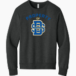 Divine Savior Academy Mustangs <span class="pdp-name-mascot">DSA Mustangs</span> BELLA+CANVAS Unisex Sponge Fleece Classic Crewneck Sweatshirt Front Thumbnail
