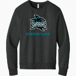 Rosemary Clarke Sharks <span class="pdp-name-mascot">Rosemary Clarke Middle School</span> BELLA+CANVAS Unisex Sponge Fleece Classic Crewneck Sweatshirt Front Thumbnail