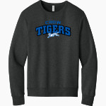 Crow Tigers <span class="pdp-name-mascot">Crow Middle School Tigers</span> BELLA+CANVAS Unisex Sponge Fleece Classic Crewneck Sweatshirt Front Thumbnail