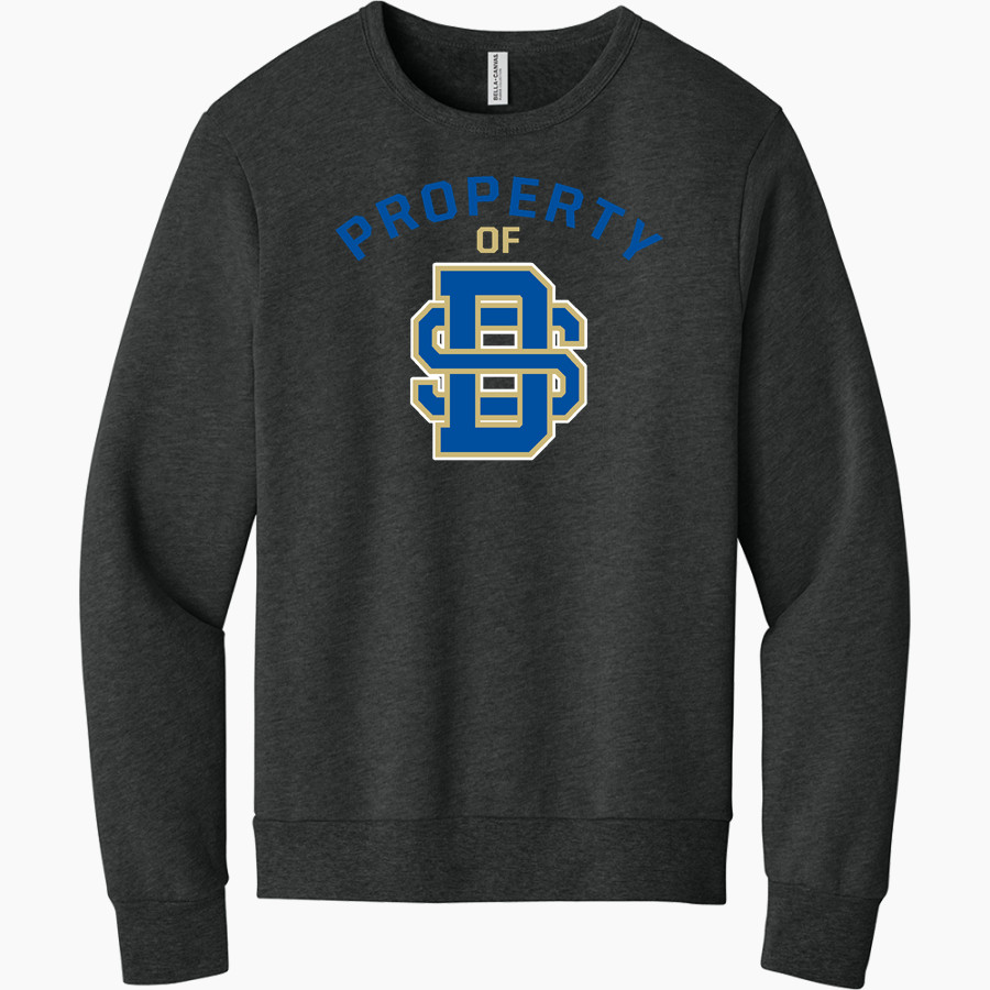 Divine Savior Academy Mustangs <span class="pdp-name-mascot">DSA Mustangs</span> BELLA+CANVAS Unisex Sponge Fleece Classic Crewneck Sweatshirt