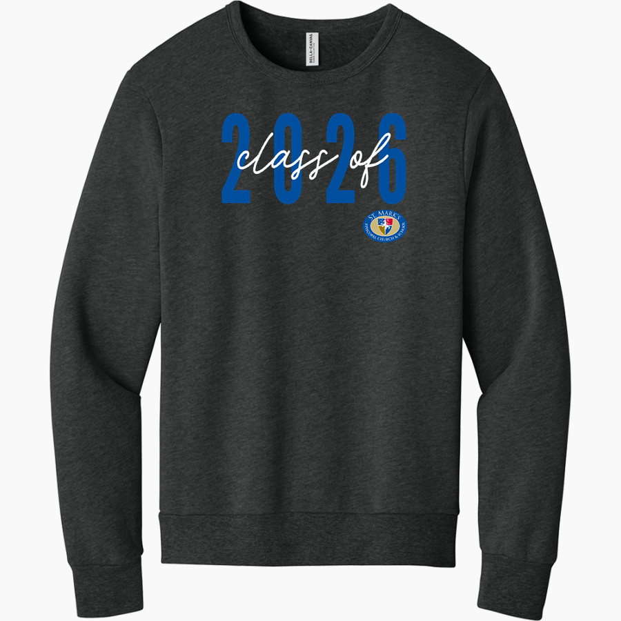 St. Mark's Episcopal Lions <span class="pdp-name-mascot">Saint Mark's Episcopal School Lions</span> BELLA+CANVAS Unisex Sponge Fleece Classic Crewneck Sweatshirt