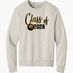 ROYALL HIGH SCHOOL PANTHERS <span class="pdp-name-mascot">ROYALL PANTHERS</span> BELLA+CANVAS Unisex Sponge Fleece Classic Crewneck Sweatshirt Front Thumbnail