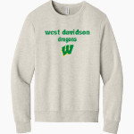 WEST DAVIDSON HIGH SCHOOL DRAGONS BELLA+CANVAS Unisex Sponge Fleece Classic Crewneck Sweatshirt Front Thumbnail
