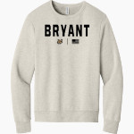 Bryant Bulldogs <span class="pdp-name-mascot">Bryant Bulldogs</span> BELLA+CANVAS Unisex Sponge Fleece Classic Crewneck Sweatshirt Front Thumbnail
