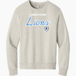 Bluegrass Lions <span class="pdp-name-mascot">Bluegrass Christian Academy Lions</span> BELLA+CANVAS Unisex Sponge Fleece Classic Crewneck Sweatshirt Front Thumbnail