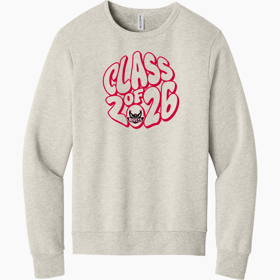 RAMBAM MESIVTA HIGH SCHOOL RAVENS <span class="pdp-name-mascot">RAMBAM MESIVTA RAVENS</span> BELLA+CANVAS Unisex Sponge Fleece Classic Crewneck Sweatshirt