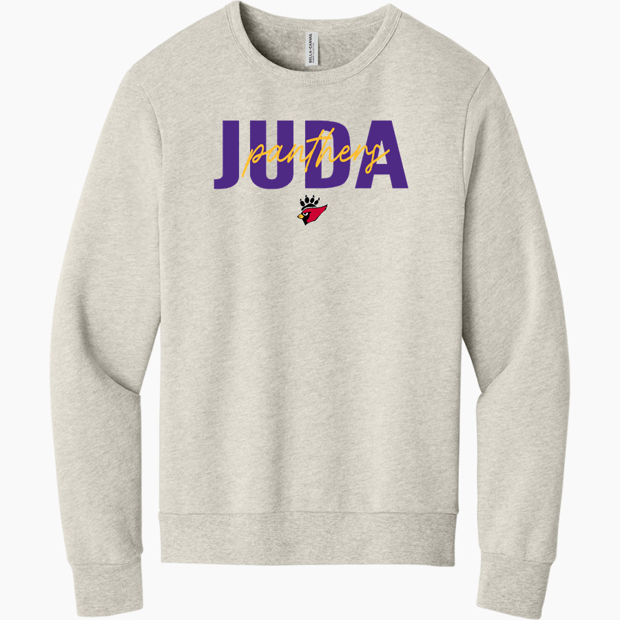 JUDA HIGH SCHOOL PANTHERS BELLA+CANVAS Unisex Sponge Fleece Classic Crewneck Sweatshirt