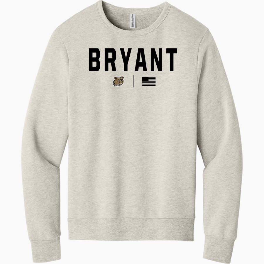 Bryant Bulldogs <span class="pdp-name-mascot">Bryant Bulldogs</span> BELLA+CANVAS Unisex Sponge Fleece Classic Crewneck Sweatshirt