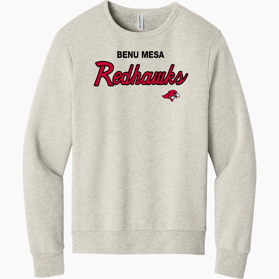 Benedictine University Mesa Redhawks BELLA+CANVAS Unisex Sponge Fleece Classic Crewneck Sweatshirt